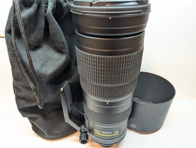 Nikon AF-S Nikkor 200-500mm f/5.6E ED VR Telephoto Zoom Lens, Caps, Collar, Case - Image 1 of 4