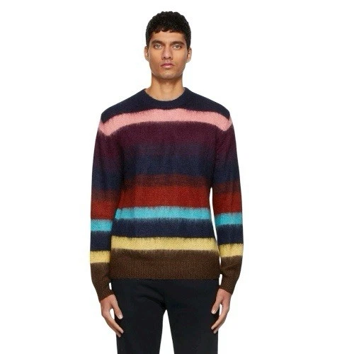 PS Paul Smith Mohair ворота свитер многоцветный размер XL - Изображение 1 из 4