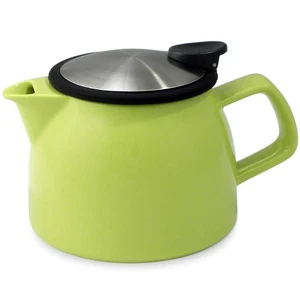 FORLIFE Bell Ceramic Teapot with Basket Infuser, 16-Ounce/470ml, Lime - Picture 1 of 1