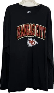 Starter T-Shirt Kansas City schwarz Langarm Gr. 2XL Rundhals Football NFL - Bild 1 von 5