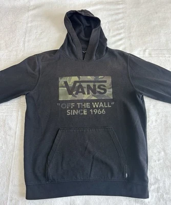 VANS Off the Wall, Sudadera con Capucha con Logo Negro para Niño, Talla Juvenil XL Foto 1 de 4