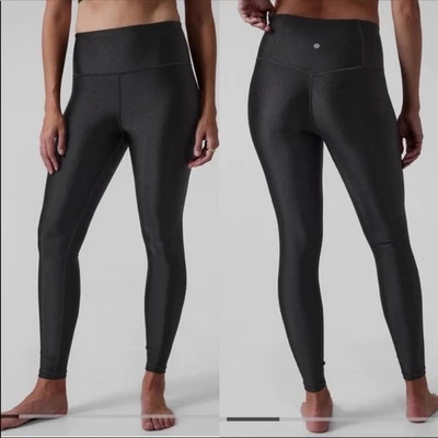 Nuevo con etiquetas Athleta Elation Shine apretado negro talla pequeña Foto 1 de 4