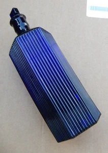 Extra large 40 oz Cobalt blue glass poison bottle Admiralty / Government mark - Picture 1 of 15
