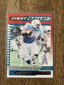 EARL CAMPBELL 2025 Score First Ballot Card !!  #2 HOUSTON ÖLER - Bild 1 von 1