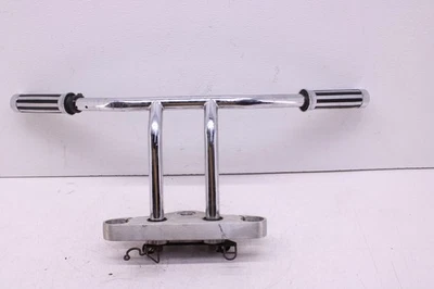 98-10 YAMAHA V STAR 650 XVS650 HANDLEBARS riser straight t bar w/ upper tree - Image 1 of 4