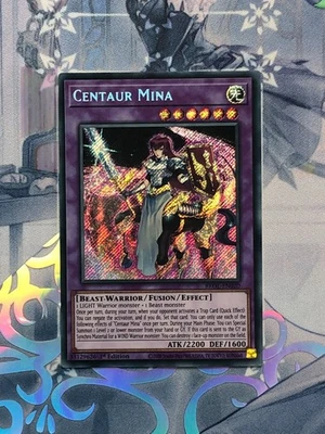 BROL-EN020 Centaur Mina 1st Edition Secret Rare Near Mint YuGiOh TCG - Image 1 of 2