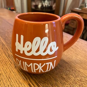 Taza de café Hello Pumpkin naranja y blanco - Imagen 1 de 5