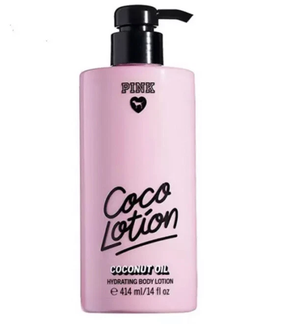 2 Victoria's Secret Pink Coco Coconut Oil Moisturizing Body Lotion 14oz
