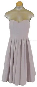 JCrew Marlie Dress in Classic Faille Pale Graphite Sz 8 bridesmaid cocktail $200 - Picture 1 of 4