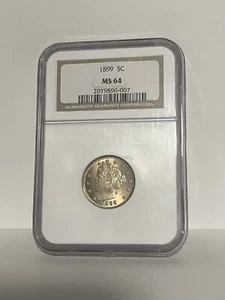 1899 Liberty Nickel NGC MS64 - Picture 1 of 2