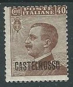 1922 CASTELROSSO BILDNIS 40 CENT MH * - K121 - Bild 1 von 1