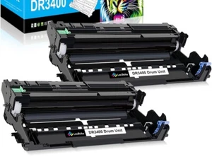 2 Drum Unit DR3400 Compatible With Brother DCP-L5500DN DCP-L6600DW HL-L5000D - Afbeelding 1 van 5
