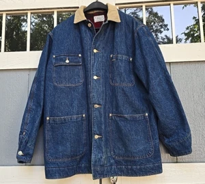 Rara giacca Polo Ralph Lauren foderata in lana denim da fienile taglia media - Foto 1 di 16