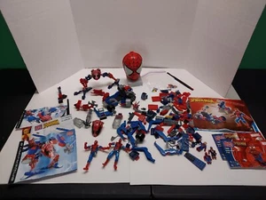 MARVEL SPIDERMAN Mega Bloks Lot HUGE  MINI FIGURES INSTRUCTIONS RARE TOYS  - Picture 1 of 24