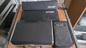 4 Vintage TDK Maxell Cassette Tape Storage Case, Carry Holder - Picture 1 of 17