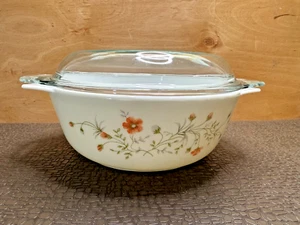 PYREX England Emily Spring Garden 1.5 QT Casserole Dish w/ Lid - Picture 1 of 8