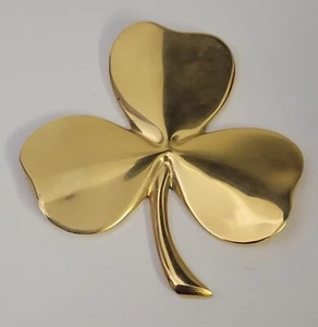 Pisapapeles vintage dorado trébol bendición irlandesa - Imagen 1 de 3