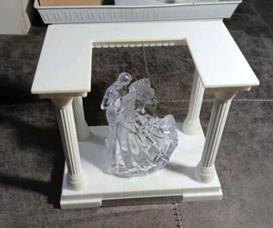 Wilton Bianca Hochzeit Ornament Tortenaufleger - VINTAGE klar Tanzpaar & Säule - Bild 1 von 12