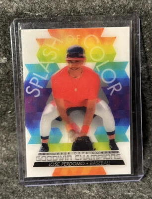 2022 Upper Deck Goodwin Champions Jose Perdomo Splash of Color 3D LS-JP - Image 1 of 2