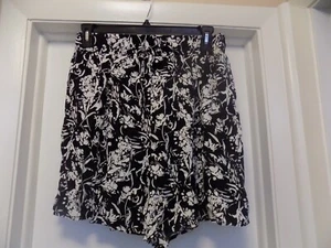 Pantalones Cortos Mujer Cordón Blanco y Negro Talla Grande Extra Grande Nuevos Con Etiquetas - Imagen 1 de 3