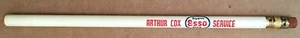 VINTAGE ESSO SERVICE STATION ADVERTISING PENCIL ARTHUR COX SERVICE BETHESDA, MD - Picture 1 of 8