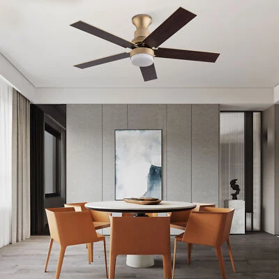 44inch LED Retractable Blades Ceiling Fan Lamp with Remote Control 3 Light Modes - Image 1 of 4