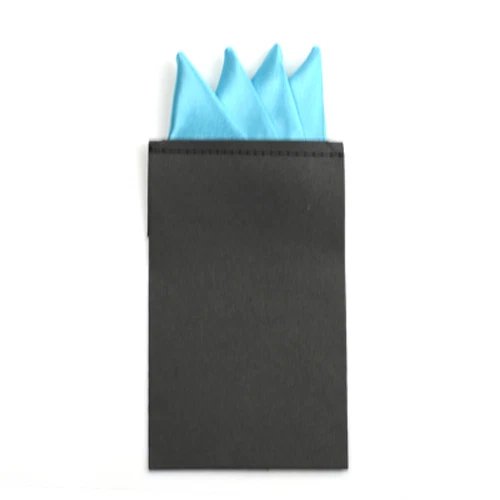 Moda Hombres Color Sólido 4 Pliegues Preplegado Bolsillo Cuadrado Pañuelo Boda Foto 1 de 1