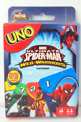 Marvel Spiderman UNO Card Game Brand new sealed package Mattel Games Rare - Image 1 of 4