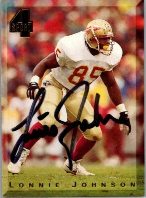 1994 -Lonnie Johnson- Classic 4 Sport Autograph/Signed/Auto Football Card #108 - Image 1 of 2