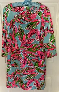 NWT Lilly Pulitzer Carlene Shift Dress Tropical Print SZ Med. - Picture 1 of 19