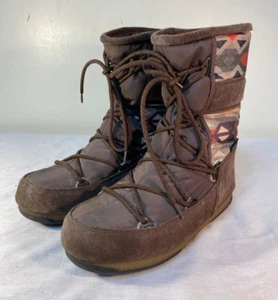 Moon Boot Damen braun Leder isoliert wasserdicht – US 6 - Bild 1 von 6