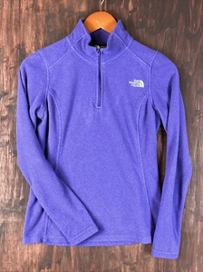 XS The North Face 1/4 Zip Fleece Sweater Jacket Purple Women’s XS Activewear GUC - Picture 1 of 8