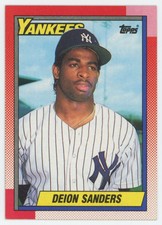 1990 Baseball Cards Presents Beginners Guide to Repli-cards Deion Sanders New