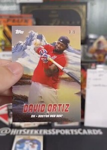 2023 TOPPS X BOB ROSS Joy Of Baseball DAVID ORTIZ Red 3/5 Peaks Of Power SSP PK5