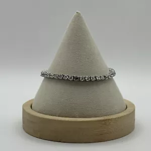 Pulsera Tenis Hecha con Cristales de Swarovski - 42 Piedras (cada una de 4mm)-SS Superposición - Imagen 1 de 5