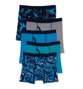 Wonder Nation Boys 5-Pack Cotton Boxer Brief Underwear - Size L 10/12 - Picture 1 of 1