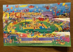 Vintage Flintstones Bedrock Games Preisverleihung Poster Müsli Preis 17 x 10,75 A6 - Bild 1 von 12