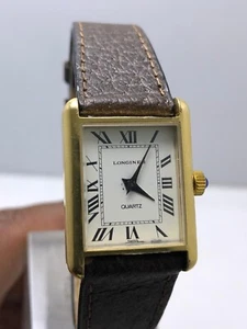 Vintage Longines Tank Roman Dial Quartz 22.1mm x 30.4mm Women Watch - Picture 1 of 13