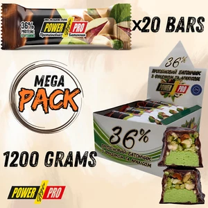 Protein Bars with Nuts (Pistachios) - 36% Protein, High Protein Snack, Low Sugar - Picture 1 of 12