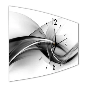 BM Wanduhr 50x25cm leises Uhrwerk Quarzwanduhr geräuschlos leise XXL 10122-1a SZ - Bild 1 von 4