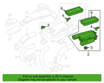 Limpador de ar Mercedes Benz genuíno ML 550 2012 OE 2780900101 - Imagem 1 de 3