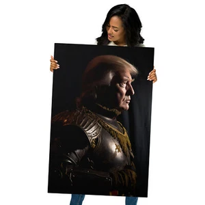 DONALD TRUMP GLÄNZENDER HOCHWERTIGER METALLDRUCK FINE ART 24 X 36 ZOLL NEU MAGA - Bild 1 von 1