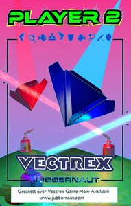 Vectrex game PLAYER 2 - Brand New - Personalised Cart - 10+ games on the cart