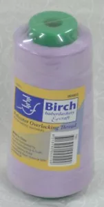 Birch Overlocker Serger Thread 2500m Cone For Overlocking, Colour PALE LILAC 750 - Foto 1 di 2