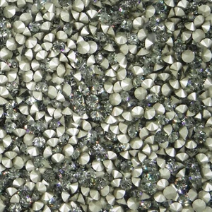 1028 PP26 BD *** 100 strass Swarovski fond conique PP26 (3,4mm ) BLACK DIAMOND - Picture 1 of 4