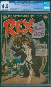Adventures of Rex the Wonder Dog #10 ⭐ CGC 4.5 ⭐ Rare! Golden Age DC Comic 1953 - Picture 1 of 2