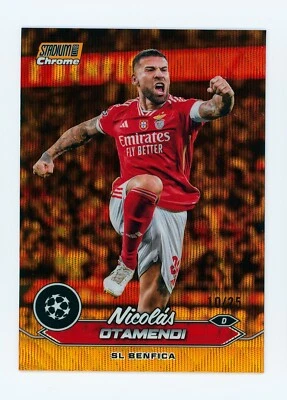 2023-24 Nicolas Otamendi Topps Stadium Club Chrome Orange SL Benfica Card 10/25 - Image 1 of 3