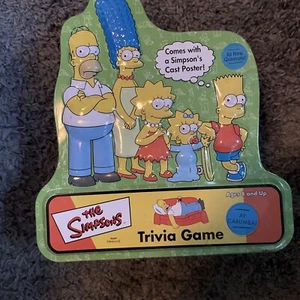 The Simpsons Trivia Game 2000 Tin with poster - Picture 1 of 3