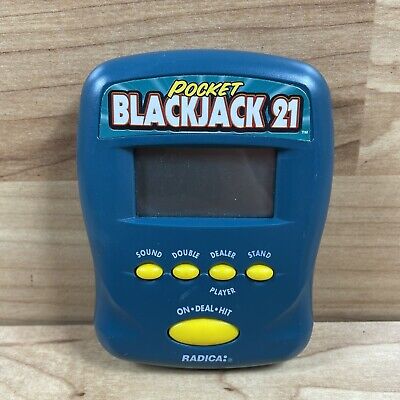 Radica 1997 Pocket Blackjack 21 Electronic Handheld Game Tested Working