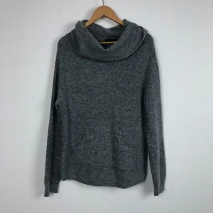 Maglione donna Preswick & Moore manica lunga collo cappuccio misto lana grigio taglia 1X - Foto 1 di 5